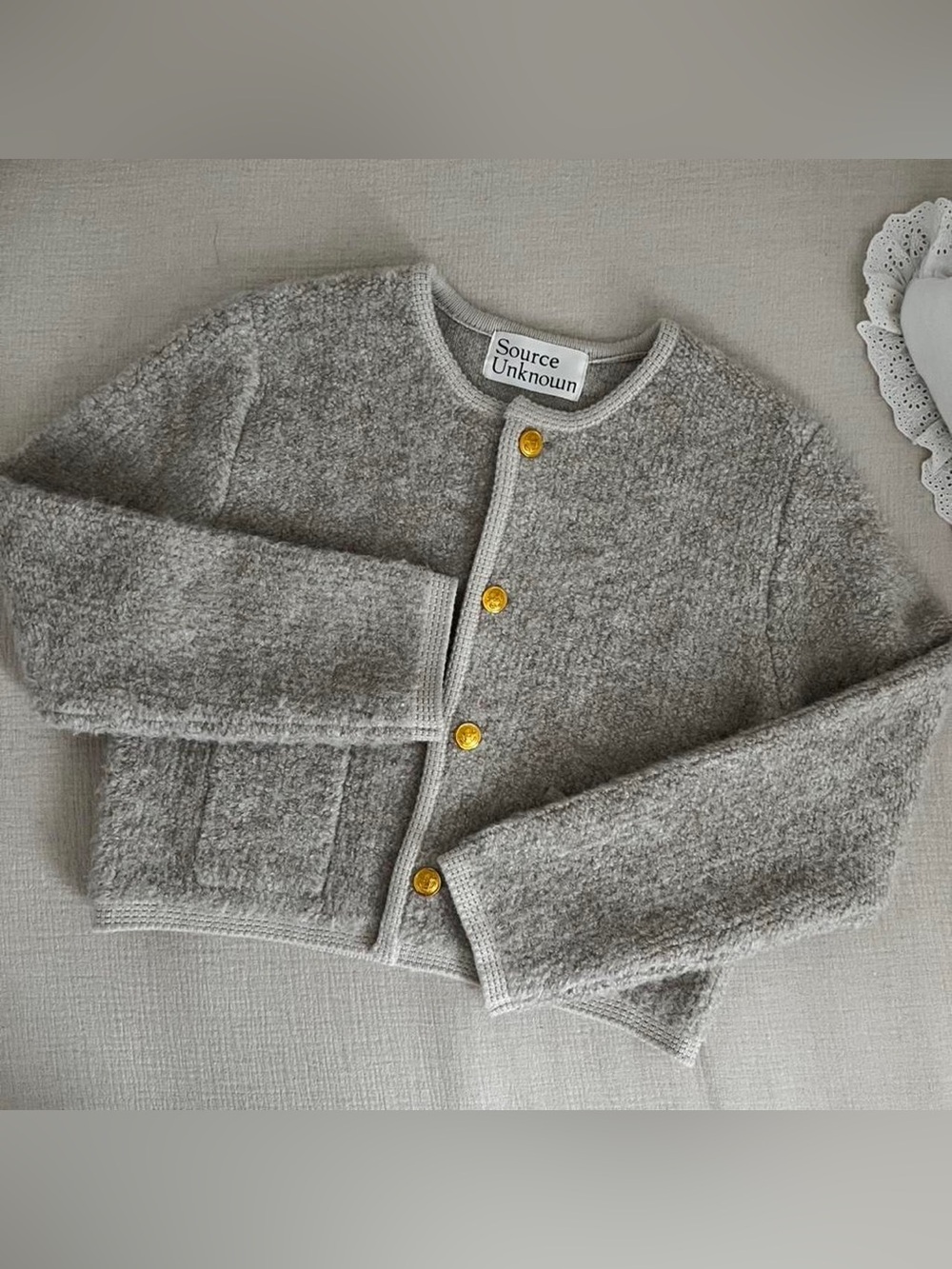 Source Unknown Cozy Wool-Blend Cardigan